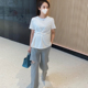 洋气纯棉夏装 上衣 T恤夏季 扭结设计感外出时尚 LeoMami 孕妇短袖