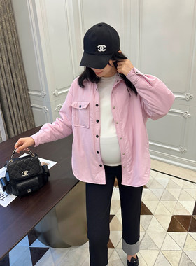 孕妇装秋冬季时尚保暖棉服外套