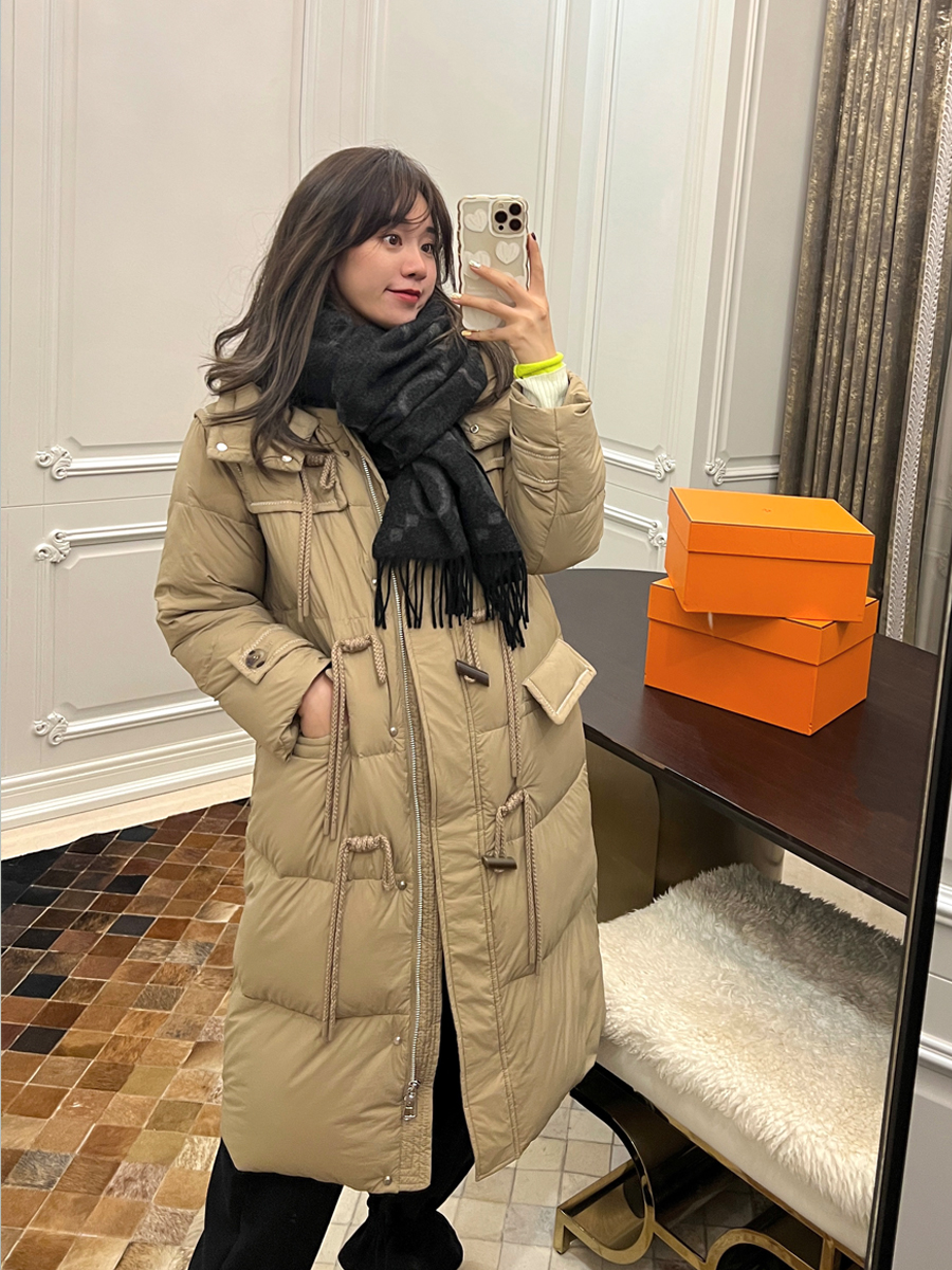 孕妇装冬款加厚保暖羽绒服外套