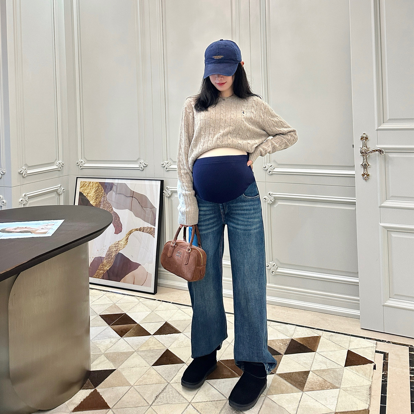 LeoMami孕妇裤秋冬季加绒加厚外穿牛仔裤弹力宽松托腹休闲直筒裤,孕妇装/孕产妇用品/营养,孕妇休闲裤,淘宝优惠券,粉丝福利购,淘宝优惠卷