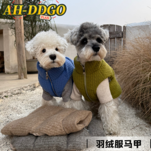 狗狗衣服90鸭绒雪纳瑞比熊泰迪柴犬西高地马尔济斯美卡宠物外套