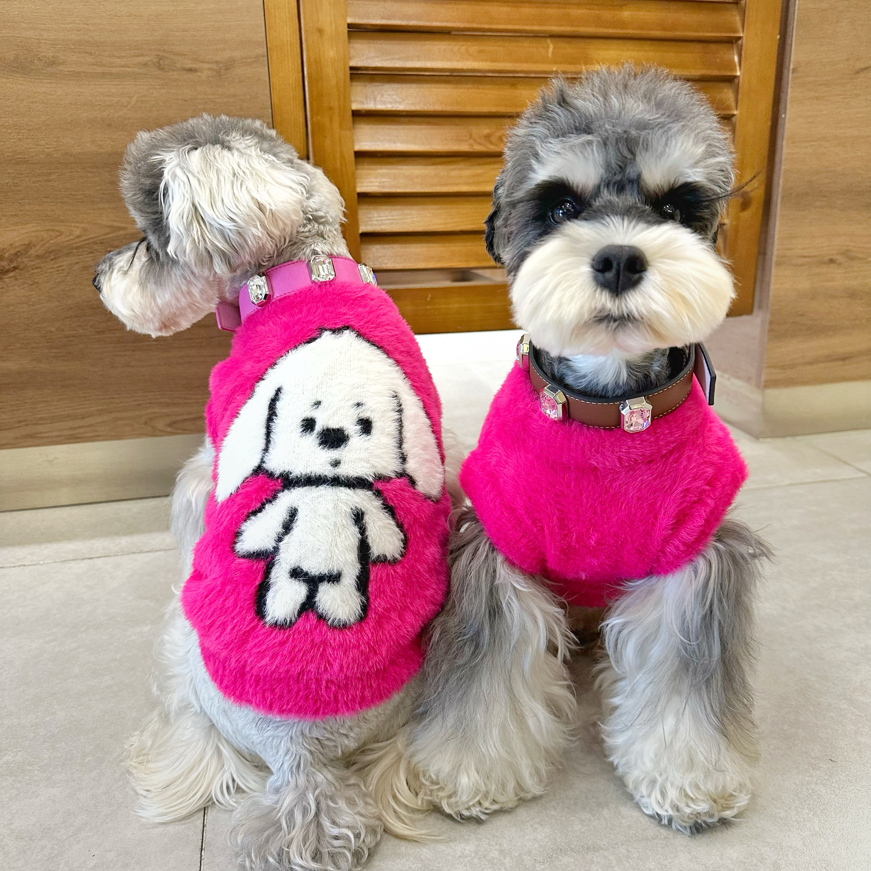 狗狗衣服冬季保暖雪纳瑞比熊泰迪柴犬西高地宠物毛衣