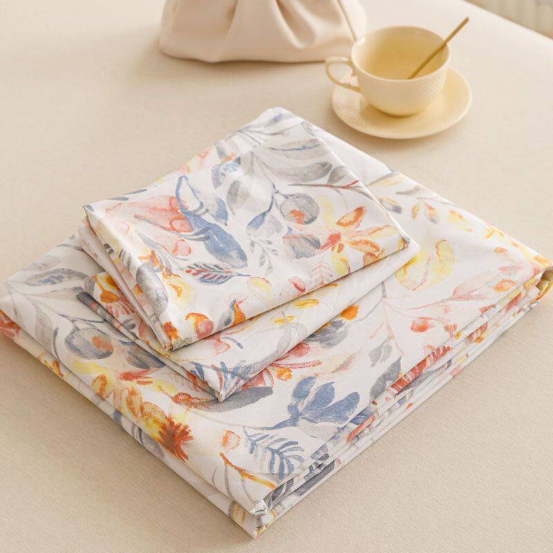 外贸纯棉平纹单人双人床单