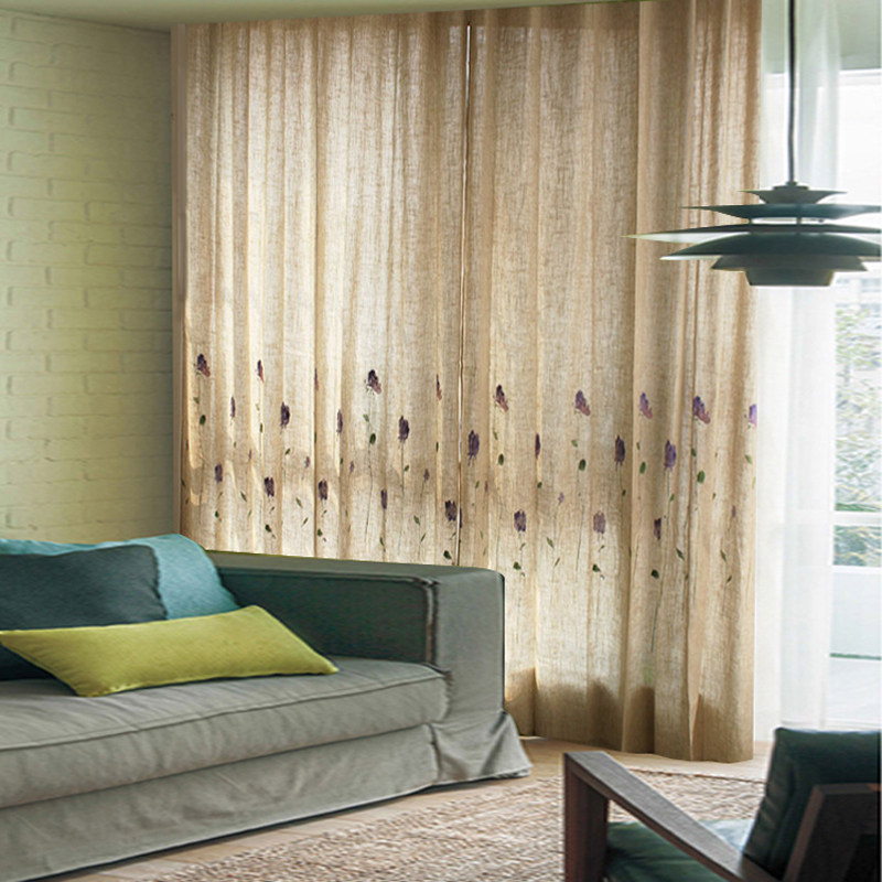 Foreign trade Exit Simplicity modern Embroidery curtain finished product Semi blackout bedroom balcony Windows Flax Embroidery Hooksin the Home Fabric , Curtains and curtain accessories , Curtains  category - from Buy2taobao.com to provide professional Taobao agent buy service