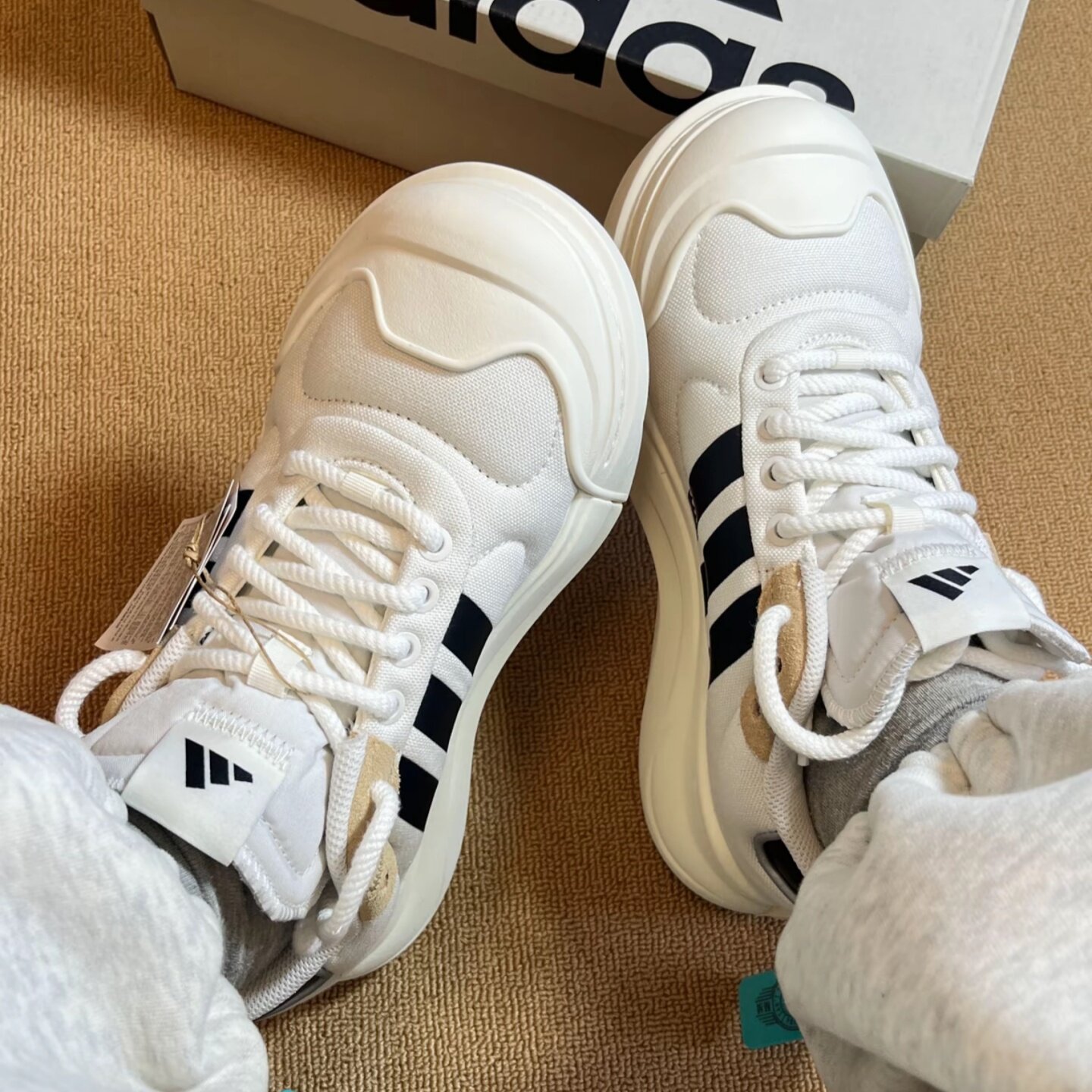 adidas/阿迪达斯  MAXXCOURT SPW  防滑耐磨运动休闲鞋板鞋大头鞋