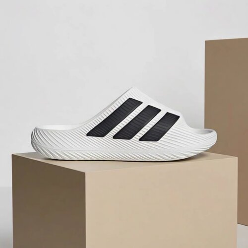adidas/阿迪达斯 Purechill 舒适 一字运动拖鞋 外穿 通勤