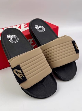 Nike/耐克Offcourt Adjust Slide耐磨缓震魔术贴外穿一字运动拖鞋