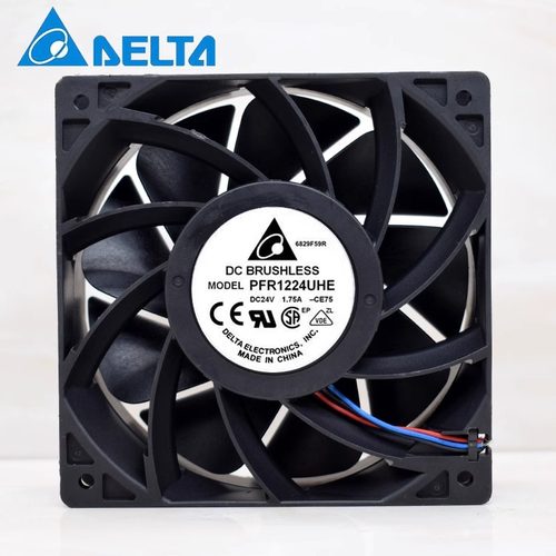 全新台达PFR1224UHE-CE75 12038 DC24V 1.75A 螺杆机暴力散热风扇