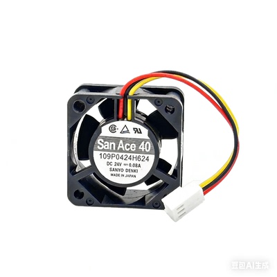 109P0424H624 24V0.08A4厘米4020 变频器发那科风扇全新SanAce 40