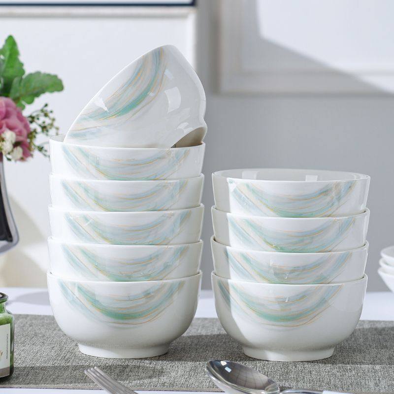 陶瓷碗盘2025碗碟新款套装家用陶瓷餐盘饭碗轻奢餐具高颜值饭碗,餐饮具,泡面碗,淘宝优惠券,粉丝福利购,淘宝优惠卷