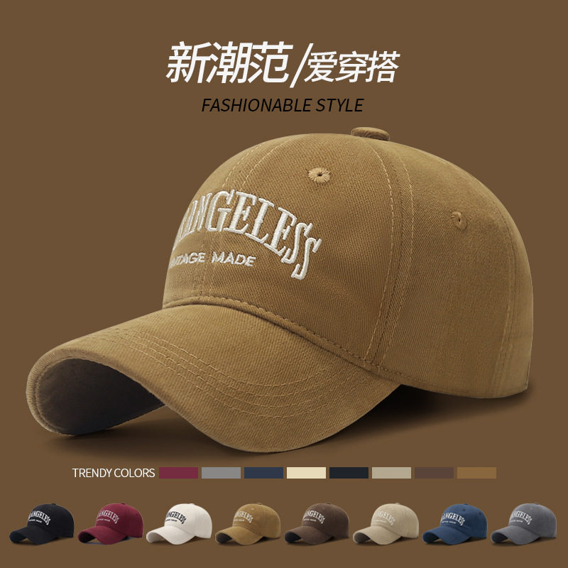 棒球帽鸭舌帽女显脸小大头围美式