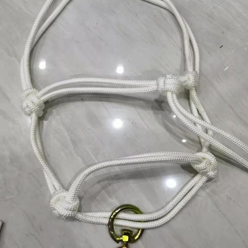 纯棉简易婚庆手工编织马笼头