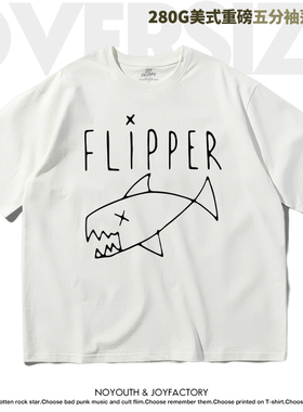 美式重磅涅槃Nirvana柯特科本KurtCobain男女五分袖纯棉T恤