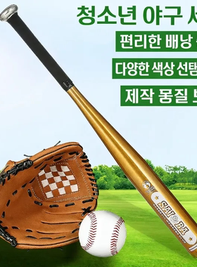 韩国儿童棒球手套棍四件套青少年垒球投手礼品户外运动高端棒球棍