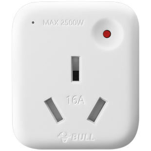 公牛正品10a转16a插座不带线空调新能源16安热水器无线插头转换器