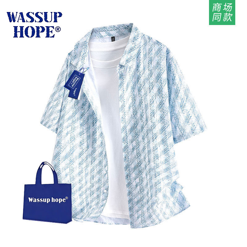 WASSUPHOPE短袖衬衫男2026新款图片