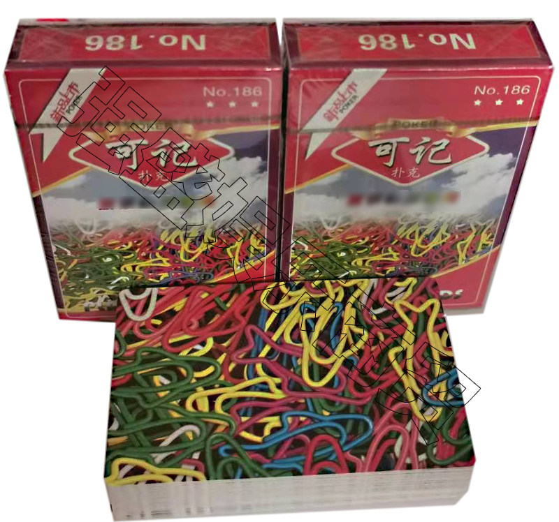 可记186回形针扑克牌 魔术可记186回形针扑克牌 可记扑克牌