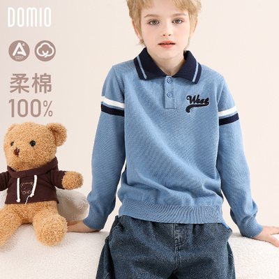 毛衣polo男童童装学院风