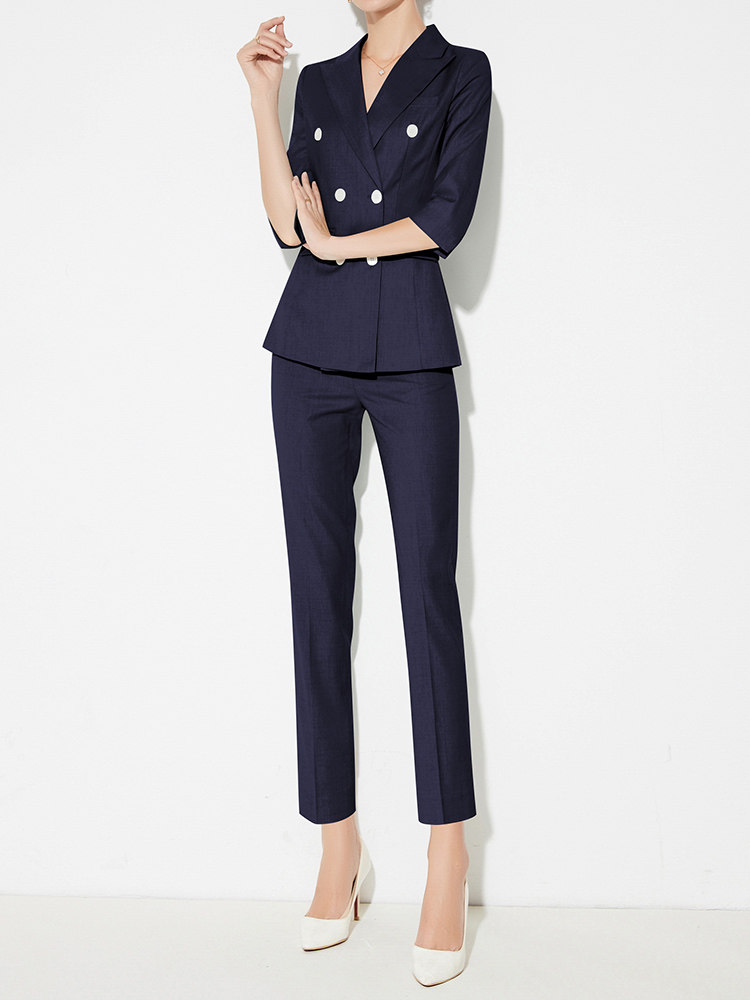 PROFESSIONAL SUIT WOMENS SUMMER FASHION SENSE OF LUXURY TEACHERS SUIT INTERVIEW SUIT FORMAL WEAR MANAGERS PROFESSIONAL ATTIRE BEAUTICIANS WORK CLOTHES