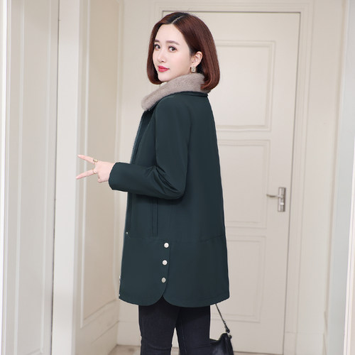 派克服女新款尼克服水貂毛内胆