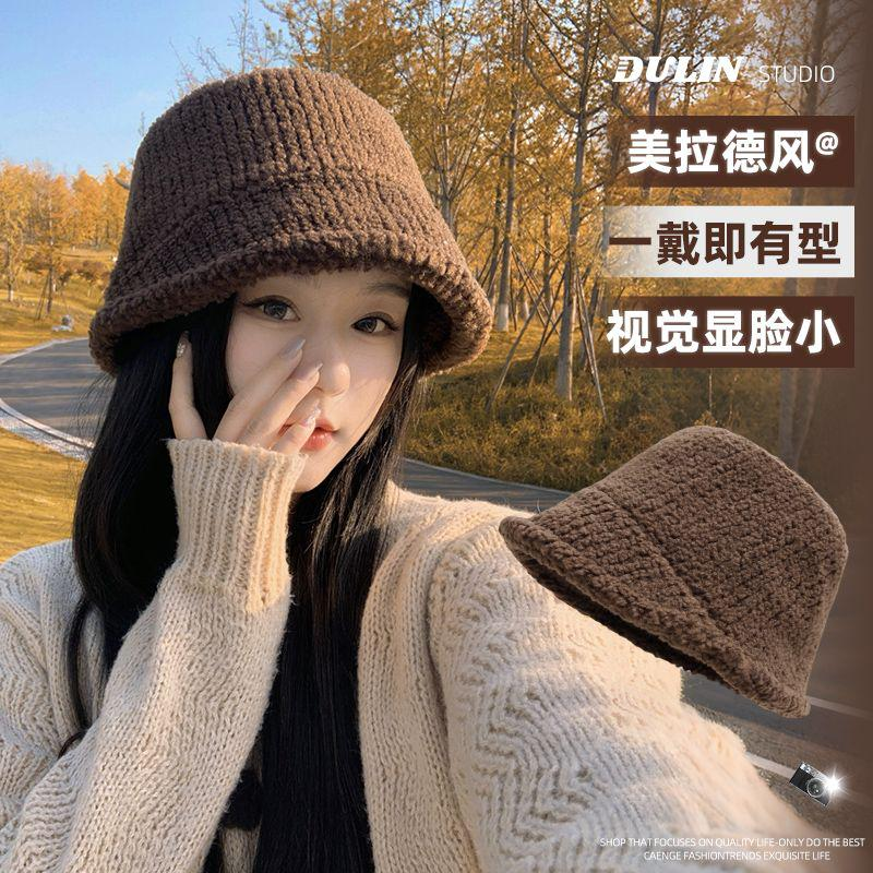 羊羔绒渔夫帽2025新款女秋冬加厚保暖护耳盆帽大头围毛茸茸水桶帽,服饰配件/皮带/帽子/围巾,帽子,淘宝优惠券,粉丝福利购,淘宝优惠卷