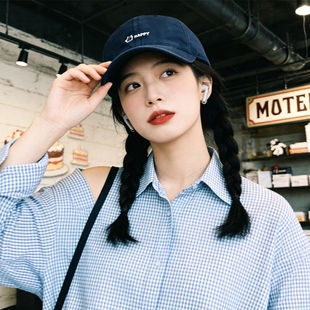 高颜值棒球帽2026正流行大头围显脸小适合方圆脸英文刺绣防晒帽子