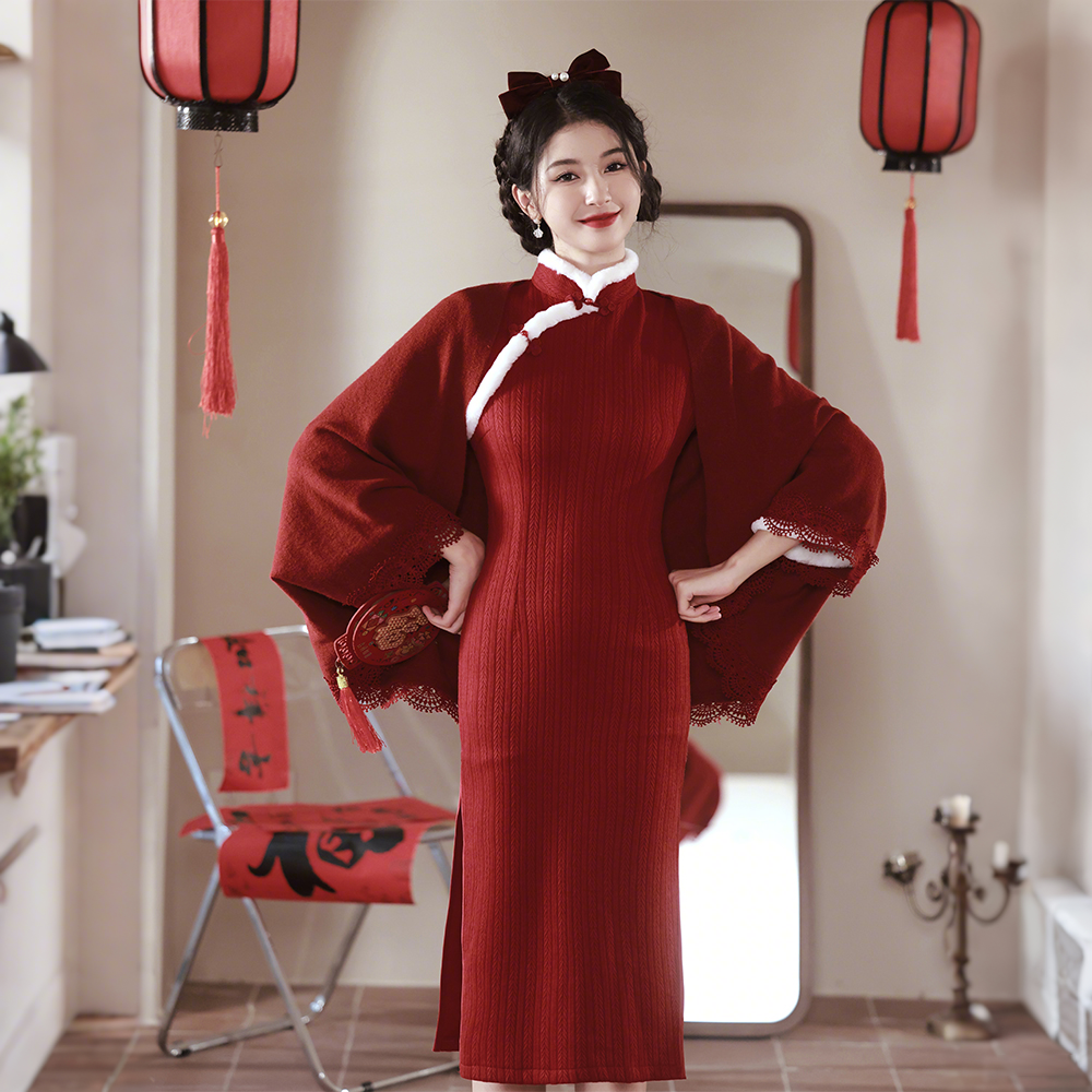 【新款推荐】红色披肩