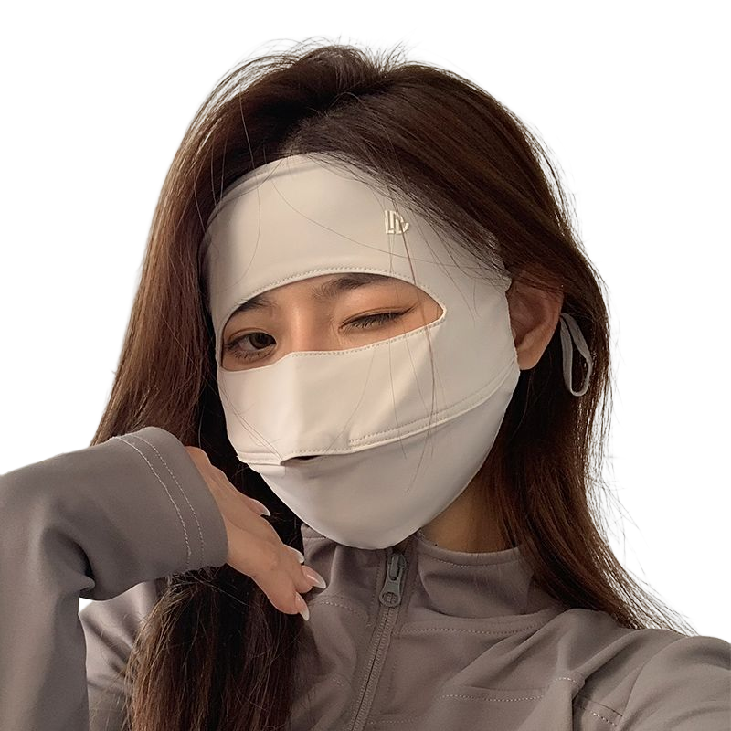 全脸防晒面罩女夏季防紫外线遮阳冰丝脸罩开车口罩面部脸基尼防护