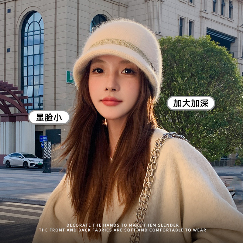 川西旅游帽子女2025新款保暖加厚针织帽大头围高级感渔夫帽秋冬季,服饰配件/皮带/帽子/围巾,帽子,淘宝优惠券,粉丝福利购,淘宝优惠卷