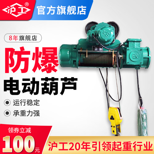 沪工钢丝绳防爆电动葫芦