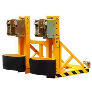 沪工油桶夹重型装卸搬运双桶叉车起重钳鹰嘴双桶夹抓桶器油桶夹具