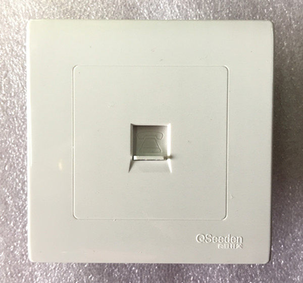 家用工程款开关插座Q2系列面板一位电话插座固话面板插座