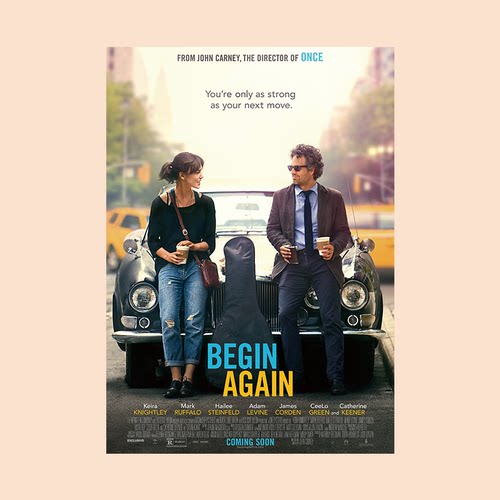 beginagain电影海报装饰画芯