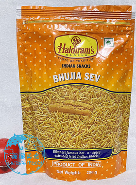 HALDIRAM SNACKS 小吃开袋即食咖喱零食 BHUJIA SEV 印式小薯条