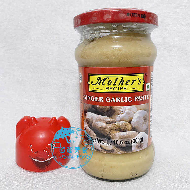 INDIAN 印度食品 MOTHER'S GINGER GARLIC PASTE 生姜大蒜酱 300G 粮油调味/速食/干货/烘焙 酱类调料 原图主图