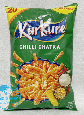 INDIAN FOOD 印度食品 KURKURE MASALA MUNCH 印式咖喱零食 小吃