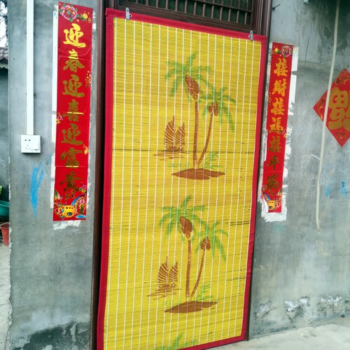 竹子图案门帘防蚊特价