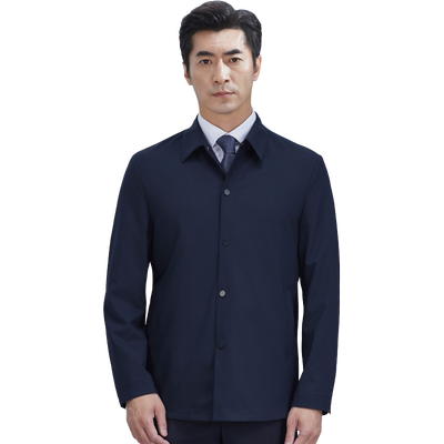 商务男士夹克红都翻领夏季