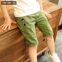 Quần short bé trai Zuoxi hè 2019 quần trẻ em mới năm quần mùa hè mỏng phần thường mặc quần lửng phiên bản Hàn Quốc của thủy triều - Quần shop trẻ em