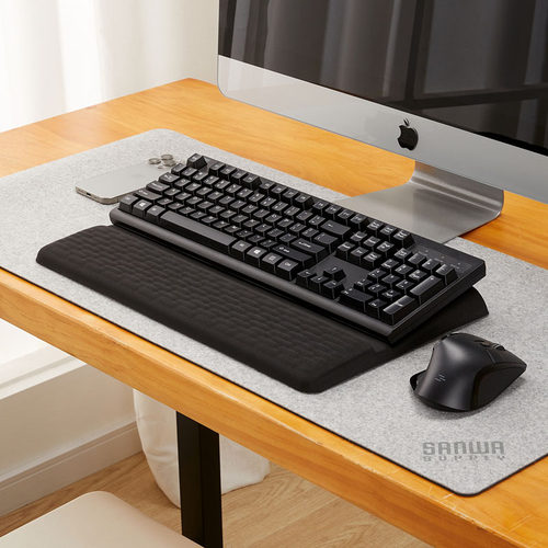 日本山业sanwa人体工学3D立体键盘托腕垫办公游戏手托柔软记忆棉