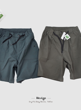NO REACTION夏季新款Teflon特氟龙三防日系户外运动速干防泼短裤