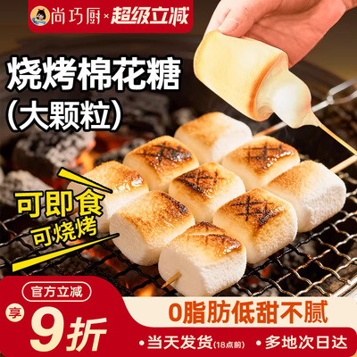 展艺烧烤棉花糖160g大块可以烤的