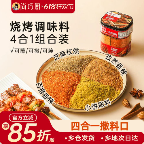 展艺四合一烧烤撒料多用调味料