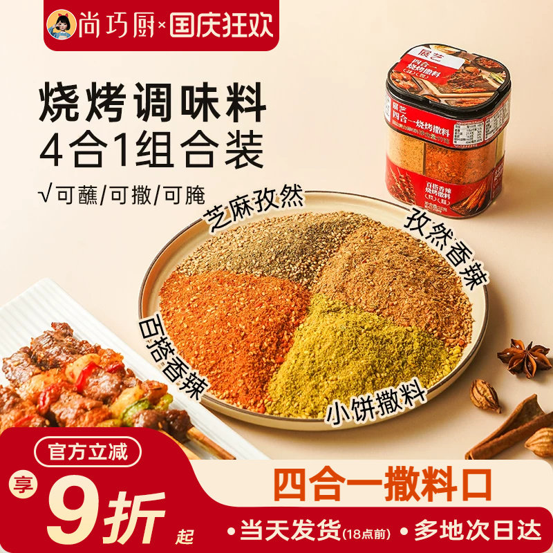 展艺四合一烧烤撒料多用调味料