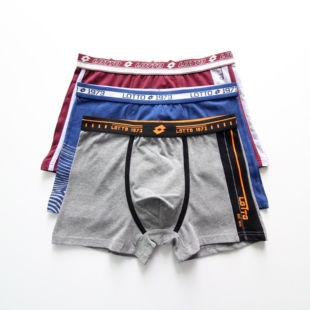 内裤 字母撞色短裤 棉舒适运动四角裤 潮平角裤 衩 男生时尚 微瑕疵男士