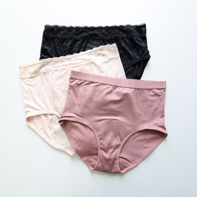 女士生理裤防漏蕾丝边大码高腰