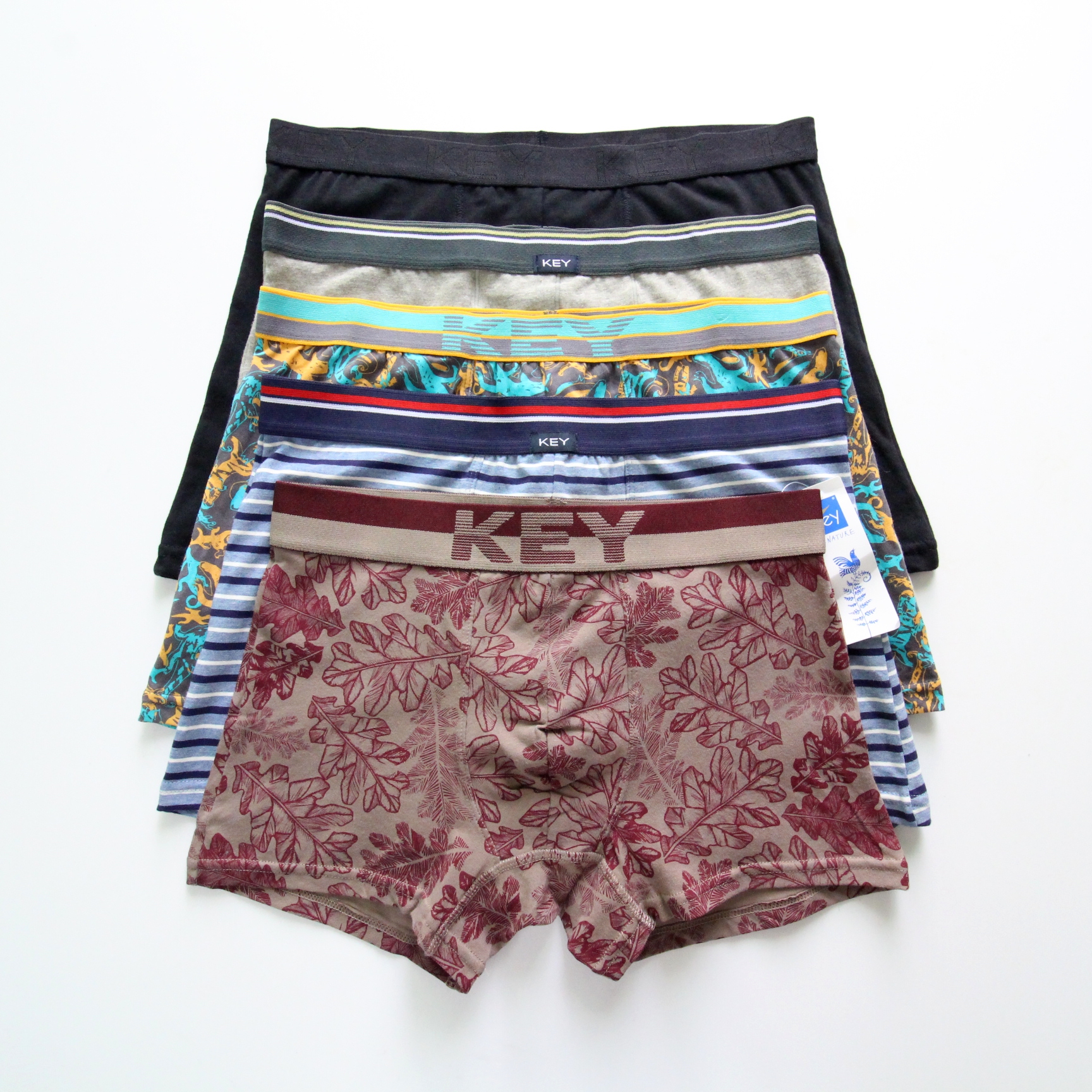 男士内裤棉质舒适透气中腰四角裤