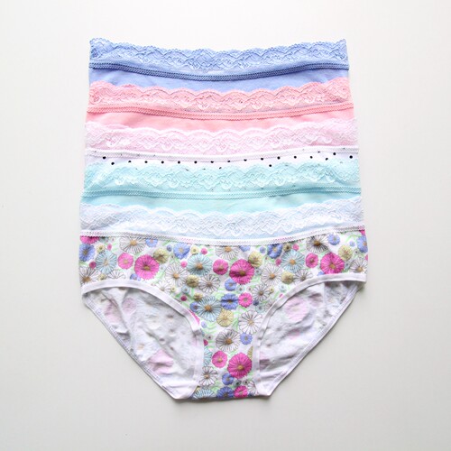 女士三角裤性感蕾丝包臀中低腰棉