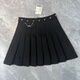 新款 10.20SC… 半身裙秋季 韩简约纯色通勤百搭显腿长百褶裙