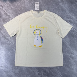 圆领上衣情侣款 T恤男女同款 夏 卡通风印花宽松短袖 3.25麦xun